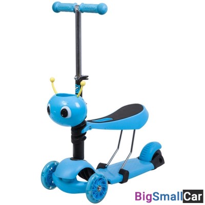 Детский самокат-кикборд 120S.DISCOKIDS.BL7 NOVATRACK - купить Алябьево