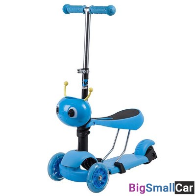 Детский самокат-кикборд 120S.DISCOKIDS.BL9 NOVATRACK - купить Алябьево