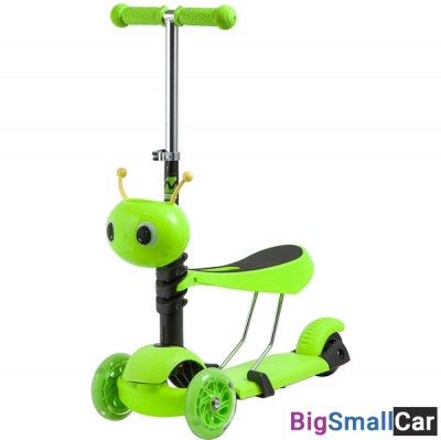 Детский самокат-кикборд 120S.DISCOKIDS.GN9 NOVATRACK - купить Алябьево