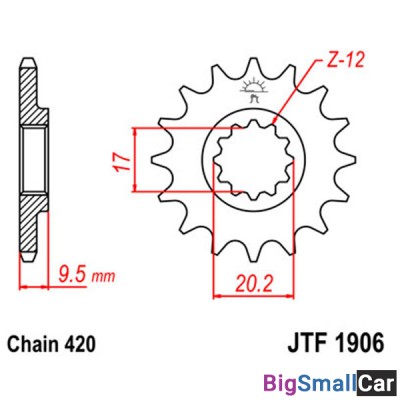 Звезда ведущая JT JTF1906.14 - купить Алябьево