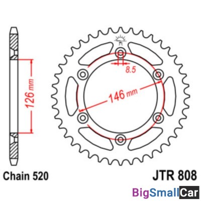 Звезда ведомая JT JTR808.50 - купить Алябьево