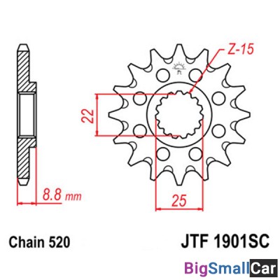 Звезда ведущая JT JTF1901.14SC - купить Алябьево