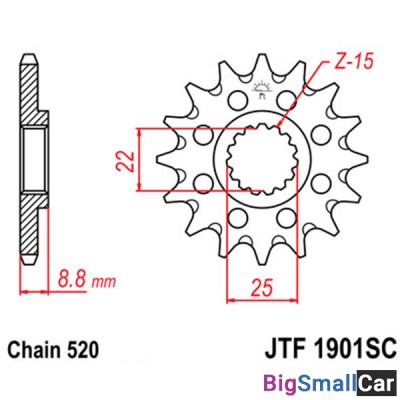 Звезда ведущая JT JTF1901.15SC - купить Алябьево