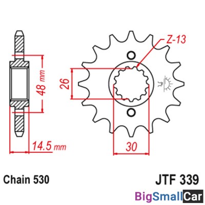Звезда ведущая JT JTF339.16 - купить Алябьево