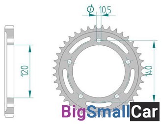 Звезда ведомая AFAM 86603-40 (JTR1800.40) - купить Алябьево