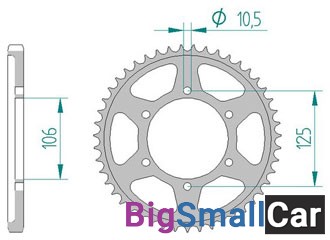 Звезда ведомая AFAM 86605-47 (JTR2014.47) - купить Алябьево