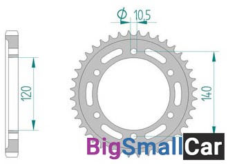 Звезда ведомая AFAM 16603-38 (JTR499.38) - купить Алябьево