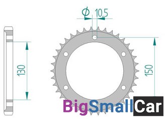 Звезда ведомая AFAM 12802-43 (JTR866.43) - купить Алябьево