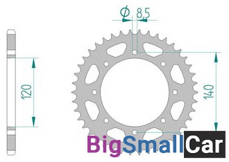 Звезда ведомая AFAM 16600-42 (JTR487.42) - купить Алябьево