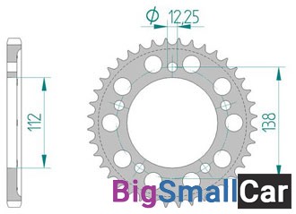 Звезда ведомая AFAM 11613-42 алюминий (JTR1304.42) - купить Алябьево