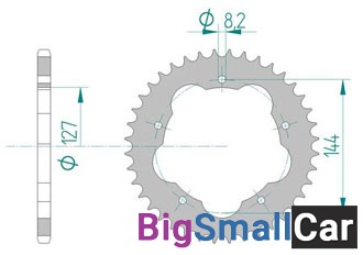 Звезда ведомая AFAM 50607-38 (JTA752.38) 520 - купить Алябьево