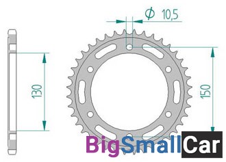 Звезда ведомая AFAM 10501-42 (JTR245/3.42) - купить Алябьево