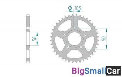 Звезда ведомая AFAM 10215-40 - купить Алябьево