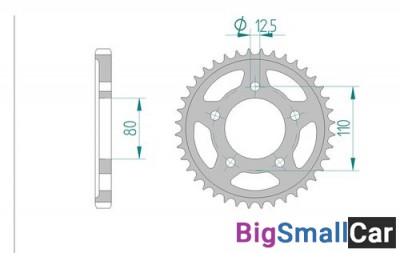 Звезда ведомая AFAM 86600-43 (JTR2010.43) - купить Алябьево