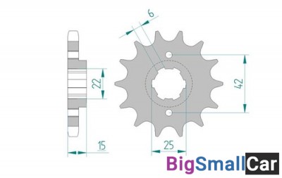 Звезда ведущая AFAM 20402-16 (JTF292.16) - купить Алябьево