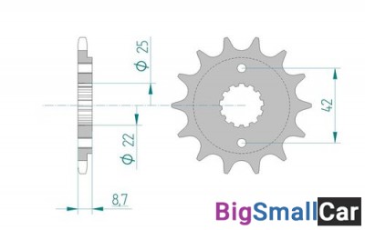 Звезда ведущая AFAM 24501-17 (JTF512.17) - купить Алябьево