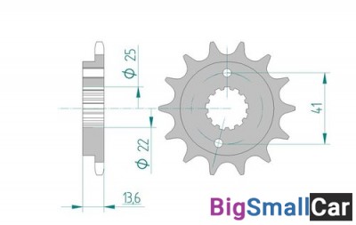 Звезда ведущая AFAM 20517-14 (JTF1307.14) - купить Алябьево