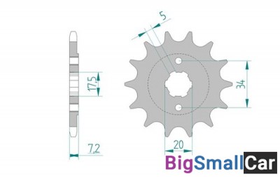Звезда ведущая AFAM 20305-13 (JTF327.13) - купить Алябьево