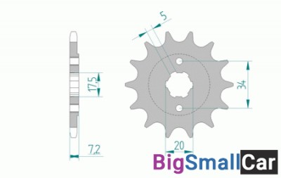 Звезда ведущая AFAM 20305-15 (JTF327.15) - купить Алябьево