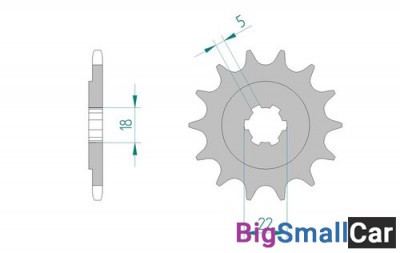 Звезда ведущая AFAM 24201-12 (JTF1445.12) - купить Алябьево
