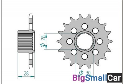 Звезда ведущая AFAM 37601-18 (APRILIA MANA 850) - купить Алябьево
