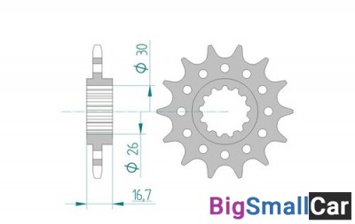 Звезда ведущая AFAM 20608-14 (JTF1269,14) CBR900RR  520 - купить Алябьево
