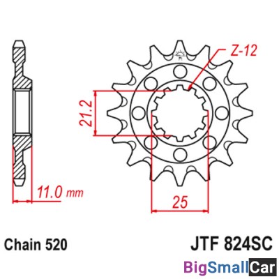 Звезда ведущая JT JTF824.14SC - купить Алябьево