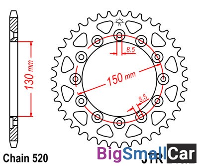 Звезда ведомая JT JTR245/2.45 - купить Алябьево