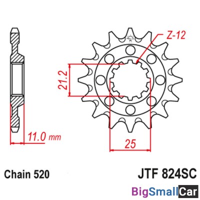 Звезда ведущая JT JTF824.13SC - купить Алябьево