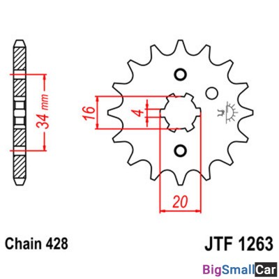 Звезда ведущая JT JTF1263.16 - купить Алябьево