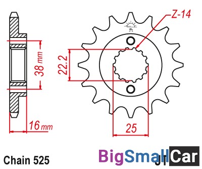 Звезда ведущая JT JTF740.15 - купить Алябьево