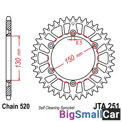 Звезда ведомая JT JTA251.48 - купить Алябьево