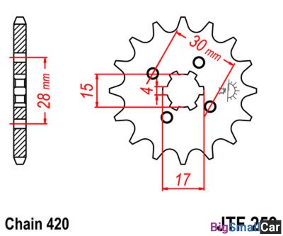 Звезда ведущая JT JTF253.14 - купить Алябьево