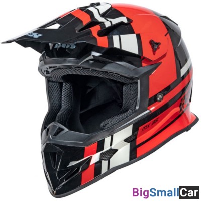 Шлем IXS 361 red/blk/white 2.3 X12038-032-S - купить Алябьево