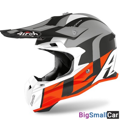 Шлем AIROH Terminator Open Vision SHOOT orange/grey L TOVS - купить Алябьево