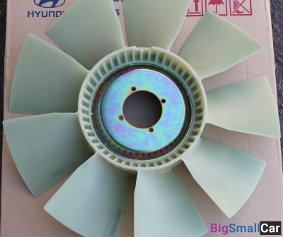 Крыльчатка вентилятора Hyundai HD120 0K87T15141A - купить Алябьево